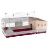 Cage Ferplast Krolik 140 Plus for Rabbit, Grey/Red, W1420×D600×H500 mm, Metal/Plastic