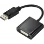 Renkforce RF-5771774 DisplayPort / DVI Adapter [1x DisplayPort Plug - 1x DVI-Socket 24+5pol.] Black PVC Jacket 15 cm (RF-5771774)
