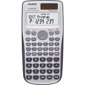 Scientific Calculator Casio FX-3650PII Pocket Black Silver