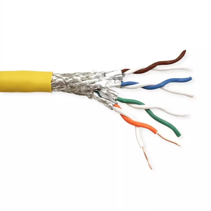Networking Cable ROLINE 21.15.0005 100m Cat8 SF/UTP Yellow