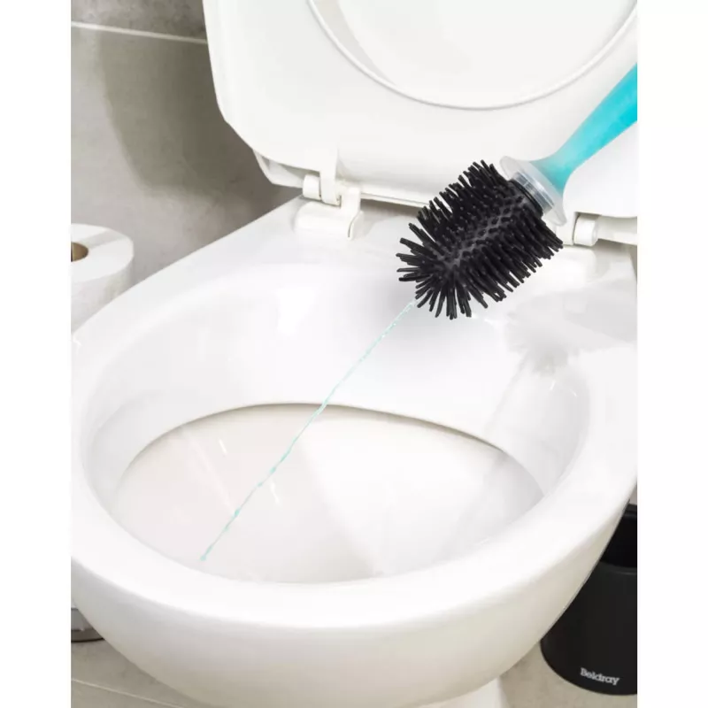 Toilet brush Beldray LA033996UFFEU7 Antibac Grey, antibacterial toilet cleaning brush