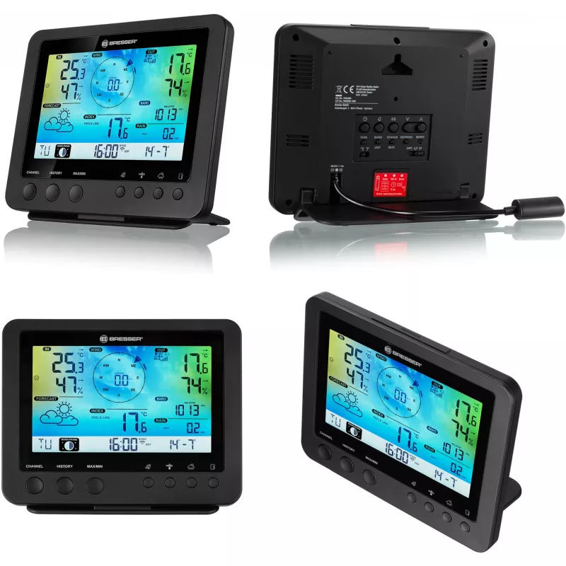 Bresser Optics 7002580 digital weather station Black AC Wi-Fi