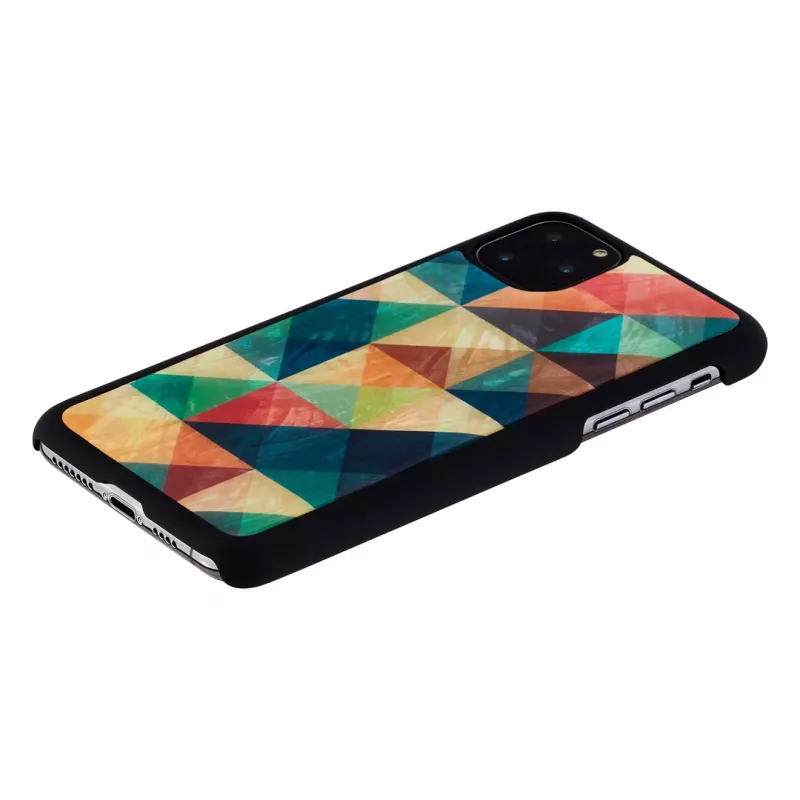 Smartphone Case iKins for iPhone 11 Pro Max — Mosaic Black protective cover