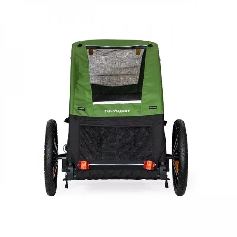 Pet Carrier BURLEY Tail Wagon BU-947108 — soft-sided dog carrier, Black/Green