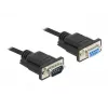 Serial Cable DeLOCK 86598 Black 5m RS-232 Sub-D9