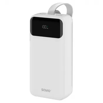 Power bank SAVIO BA-11 Lithium-Ion 3000 mAh, 3.7 V, USB-C x2, white