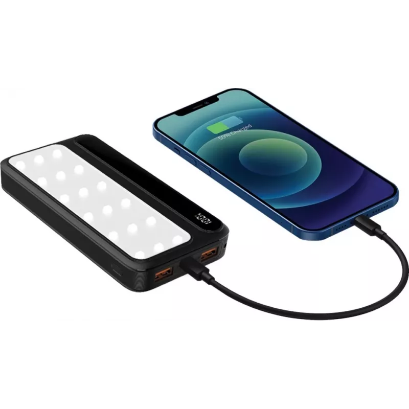 Powerbank P10 LCDPD 10,000mAh LAMP