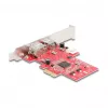 DeLOCK 90738 PCIe Firewire Adapter Internal IEEE 1394 Red