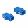 Fibre optic adapter SC female to SC female, DELOCK 85990, blue, pack of 4