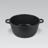 Maestro MR-4616C Pot with lid 16 cm 1 l Black