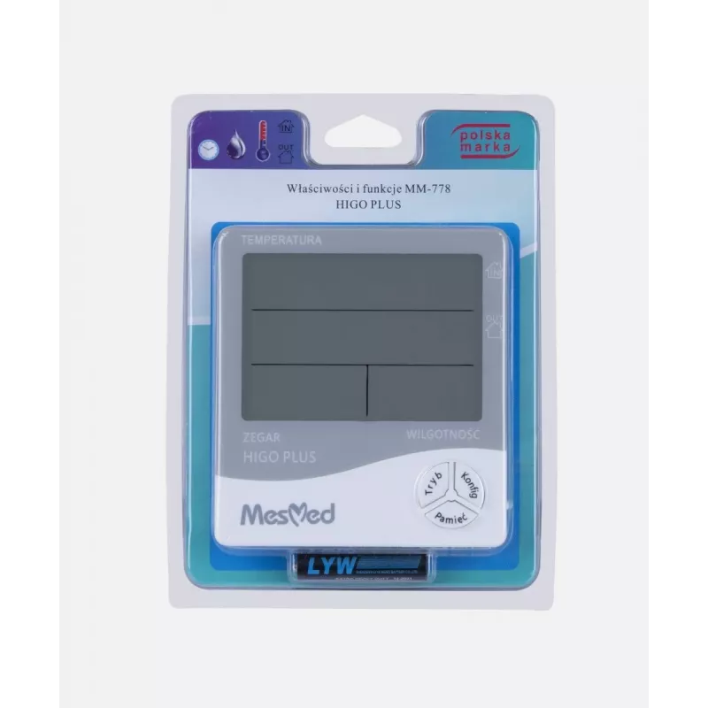 Digital Hygrometer Mesmed MM-778 Higo Plus — temperature and humidity display