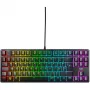 No name K4V2 TKL keyboard — tenkeyless compact wired layout, black, UK layout