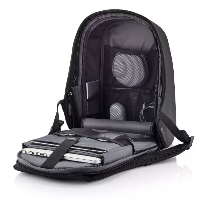 Backpack XDDESIGN Bobby Hero XL — 21.5 L, fits 17 inch laptop, tablet compartment, organizational panel, black