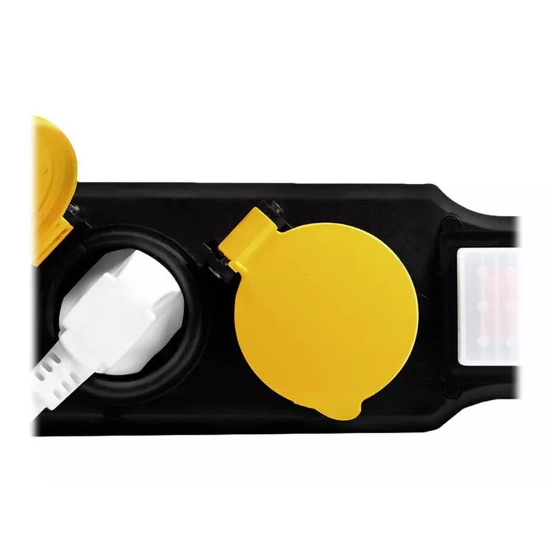 Power Extension LogiLink LPS256 1.5m 6 AC Outlets Outdoor Black Yellow