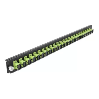 Splice Box Front Panel DeLOCK 19 inch 24 port SC Simplex limegreen