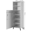 Cabinet ABETO 60x40x176.5 cm white/gloss white