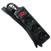 Power Extension M-Cab POW0029 1.5m 3 AC Outlets Indoor Black