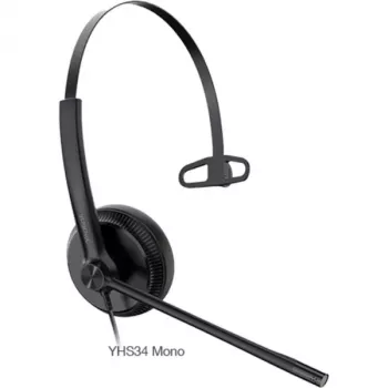 Yealink YHS34 Lite Mono Headset Wired Head-band Office/Call center Black