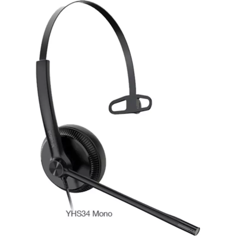 Yealink YHS34 Lite Mono Headset Wired Head-band Office/Call center Black