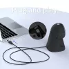 Qoltec Lettore Di Precisione Da Table Di Codici a Barre 1D E Scanner QR 2D, Lettore Codice a Barre, Black