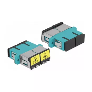 Optical Fiber Coupler DeLOCK 86895 SC Duplex Female to Female Multi-mode Aqua