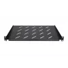 Rack shelf Extralink SHELF 1U for 19 inch wall cabinets, 1U, 300 mm, black, metal
