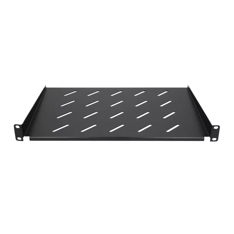 Rack shelf Extralink SHELF 1U for 19 inch wall cabinets, 1U, 300 mm, black, metal