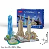 3D Puzzle CubicFun New York City City Line, 123 pieces, 370×420 mm, age 8+