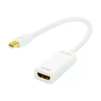 Video cable adapter LOGILINK Mini DisplayPort to HDMI Type A CV0036A, 0.1 m, grey