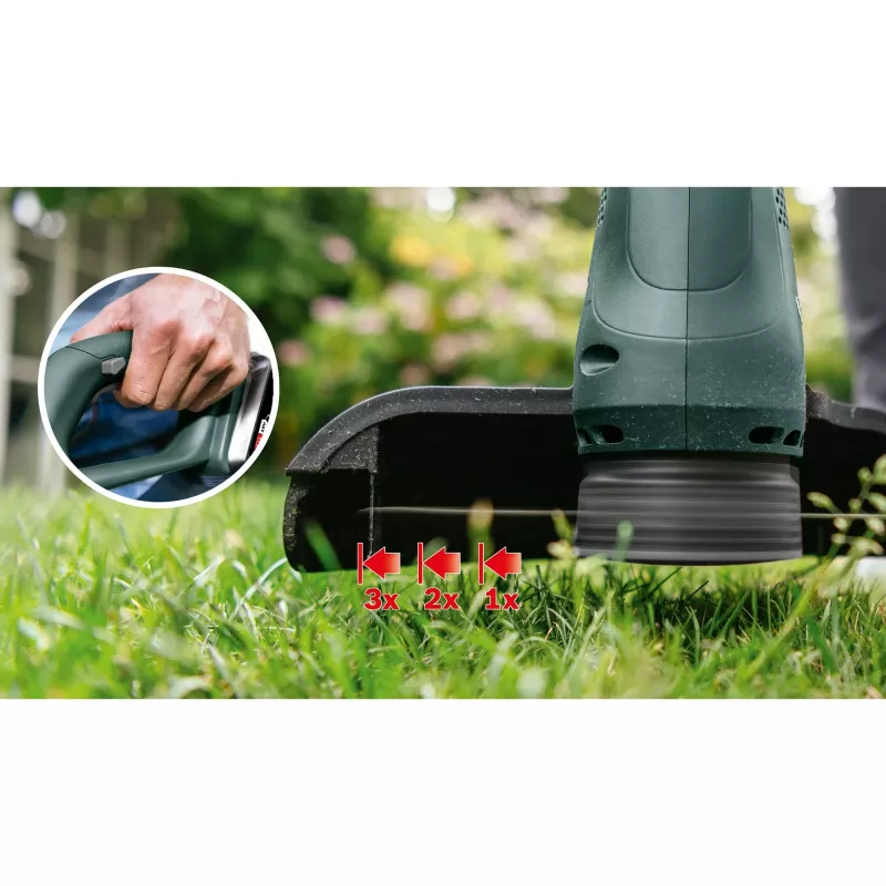 battery grass trimmer EasyGrassCut 18-260, 18Volt (Green/black, 2x Lithium-Ion Battery 2,0Ah, POWER FOR ALL ALLIANCE)
