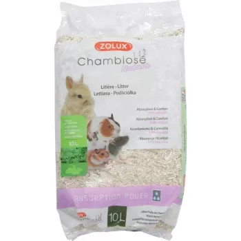 Clumping cat litter ZOLUX Chambiose Nature 10 L – natural plant-based granules, 1.5 kg