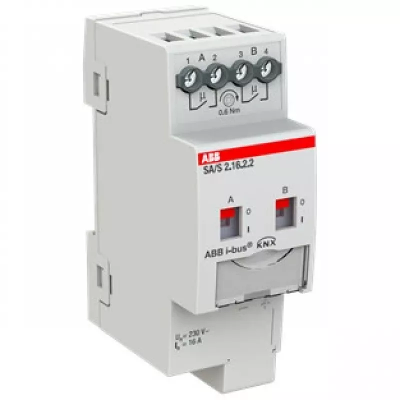ABB Stotz S&J switching actuator 2-way, 16A, REG SA/S2.16.2.2 (2CDG110261R0011)