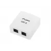 LANBERG Outlet Box RJ-45 Cat6 OU6-0002-W white, 2 sockets, 30×54×57 mm