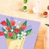 Paint-by-numbers kit Ravensburger CreArt - Tulip bouquet painting, model 25518