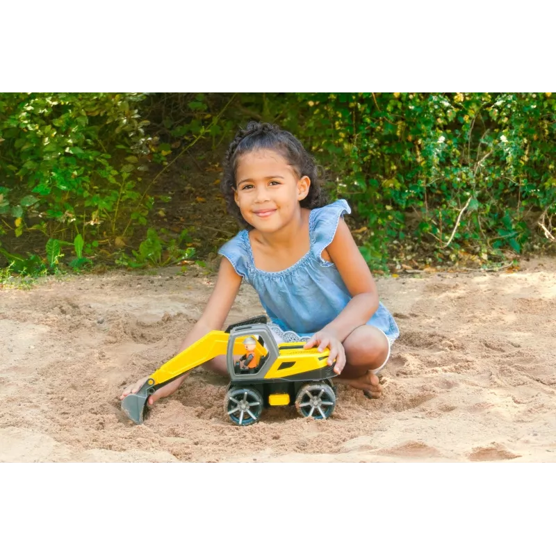 Toy Excavator Lena Truxx 2 open box 04511 – plastic construction vehicle, small scale