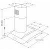 Chimney hood Akpo WK-4 Largo Eco 50 Wall-mounted Black