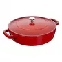 Staub Roaster Chistera 28cm round cherry red 40511-474-0 405114740 (40511-474-0)