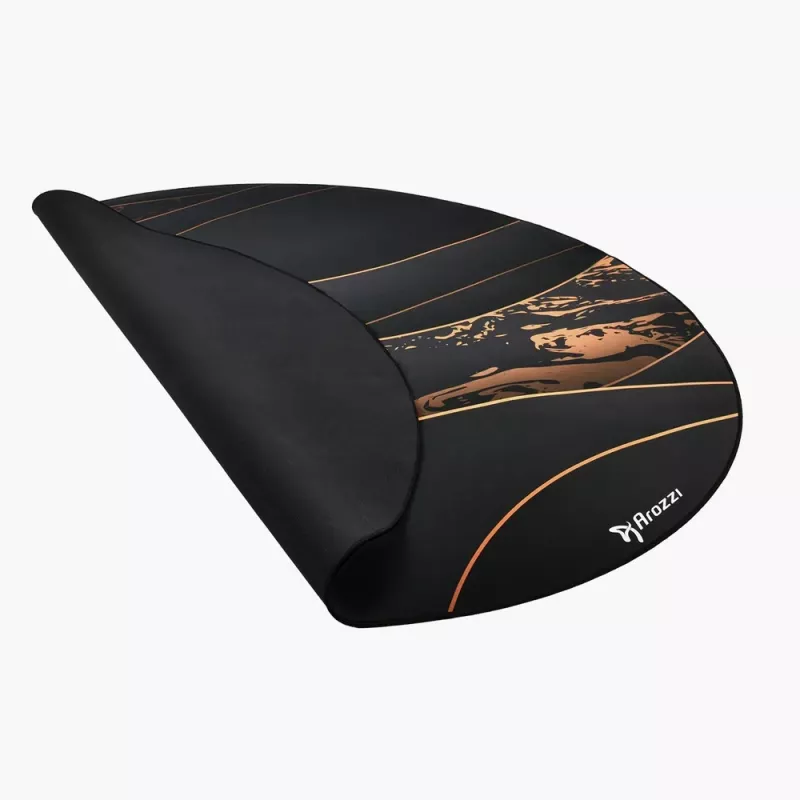 Floor pad Arozzi Zona Round Floor Pad — Black/Gold, round protective mat for flooring
