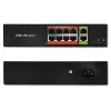 Network switch QOLTEC FAST Ethernet PoE 8xRJ45 with 2xRJ45 uplink (model 52290)