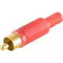 RCA (Cinch) Plug ShiverPeaks 51400-RG — red, gold-plated contacts