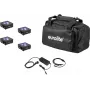 LED Flat Light Set EUROLITE AKKU 3 — 4× battery-powered panels in soft bag