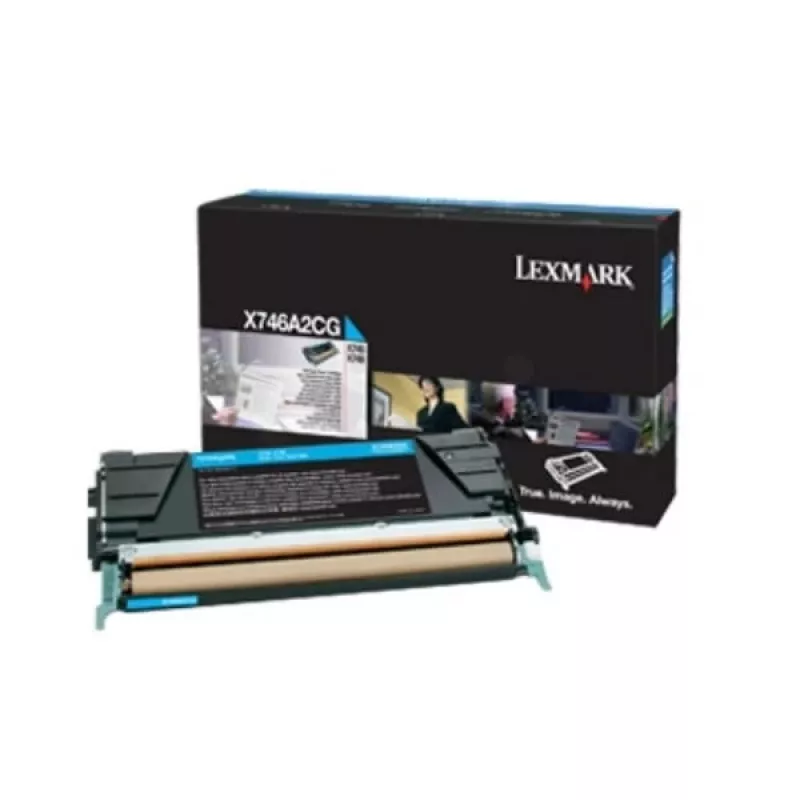 Lexmark X746A3CG - Toner cyan - for X746de, X748de, X748dte