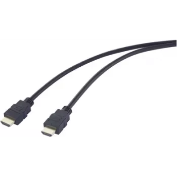 SpeaKa Professional HDMI Connection Cable HDMI-A Plug Plug 5.00 m Black SP-12816088 4K UHD (SP-12816088)
