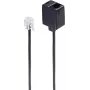 telephone cable ShiverPeaks BS70223 3 m Black RJ-11