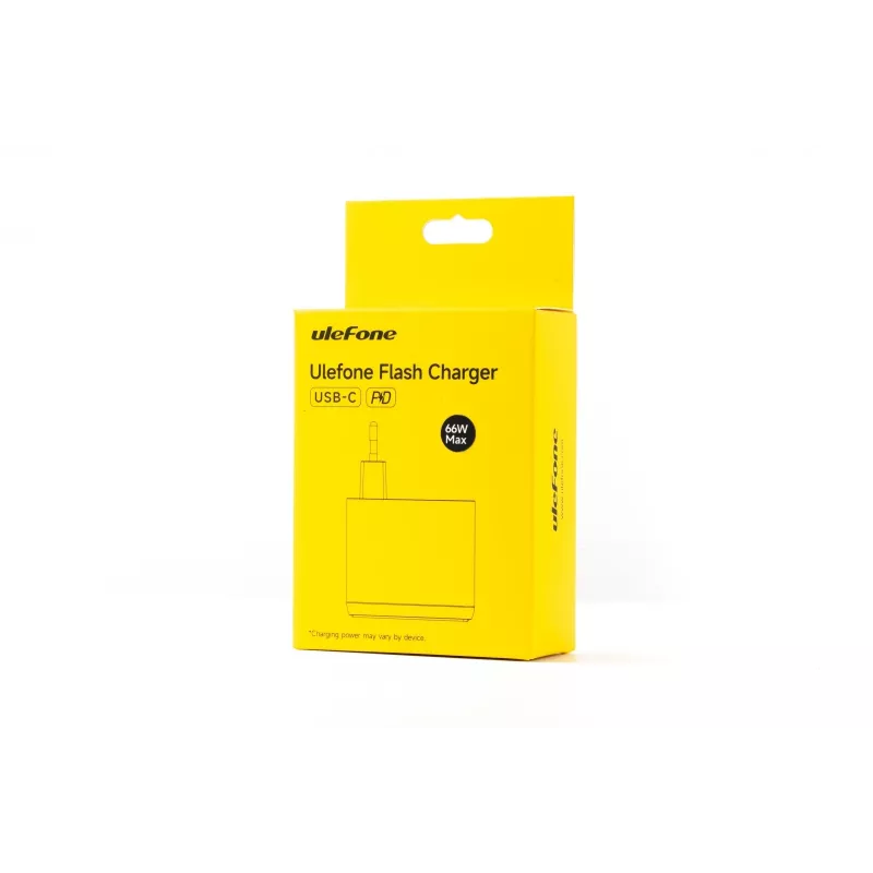 UleFone 66W charger — fast USB power adapter for portable devices, model UF-CHAR-66WR