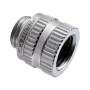 Compression fitting PHANTEKS Glacier M-F G1/4 CHROM swivel — PH-RA_CR_MF