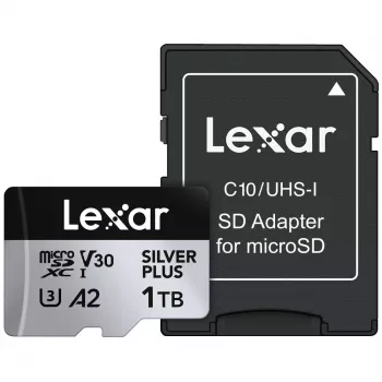 Flash Memory Lexar 1TB UHS-I MicroSDXC SILVER PLUS