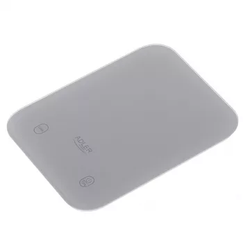 Kitchen scale Adler AD 3181, tempered glass, 10 kg capacity, 1 g accuracy, LCD display, grey