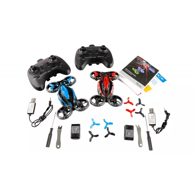 Amewi FightStar Battle Bundle drone red & blue — model 25344, for indoor/outdoor use, suitable for ages 8+
