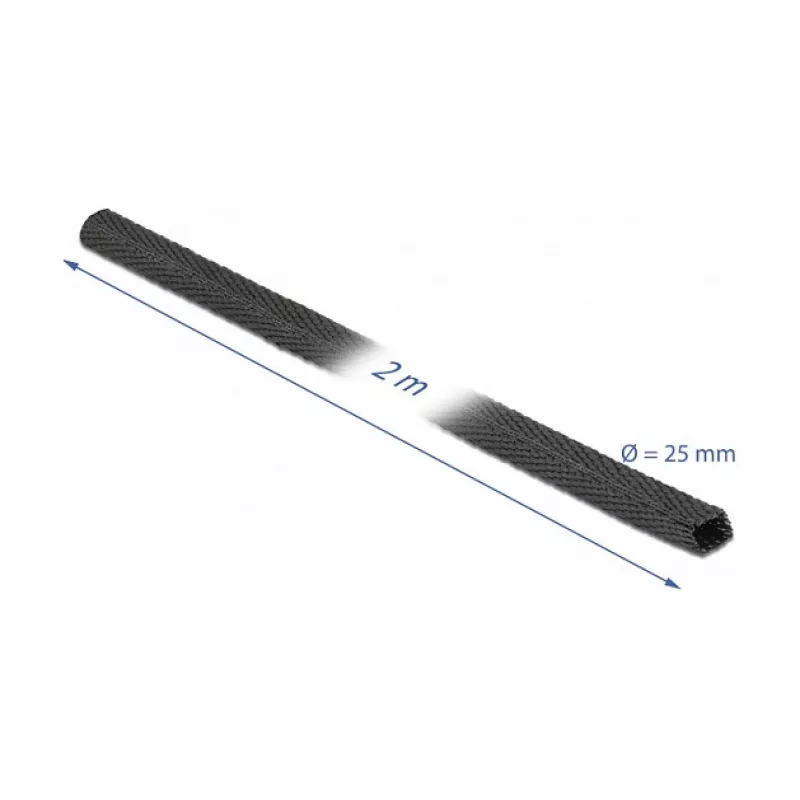 Heat shrink tube DeLOCK 20795 2 m x 25 mm black